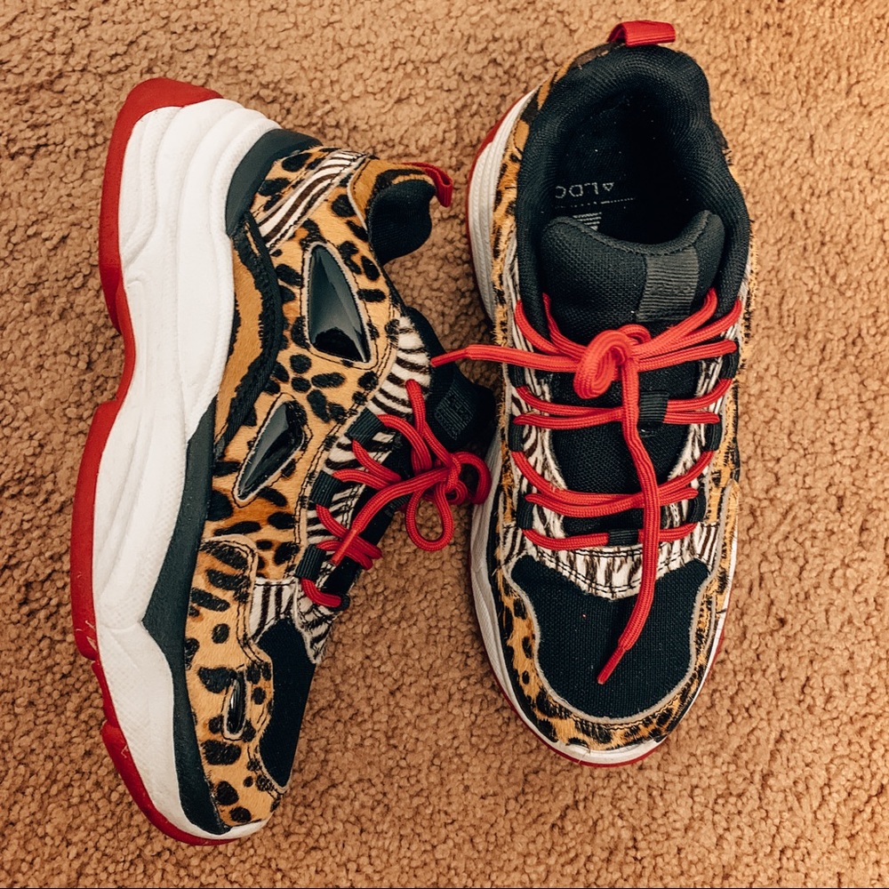 ❗️SOLD❗️Aldo Fashion Animal Print Sneakers